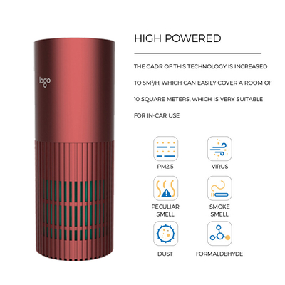 Máy lọc không khí xúc tác quang CE với bộ lọc than hoạt tính thực HEPA H13 cho khói