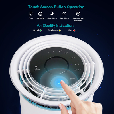 Bộ lọc không khí 24W PM2.5 thương mại Máy lọc không khí để bàn văn phòng tùy chỉnh